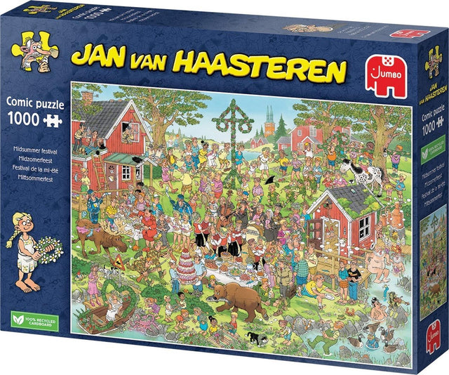Jan van Haasteren - Impreza świętojalna - układanka 1000 elementów