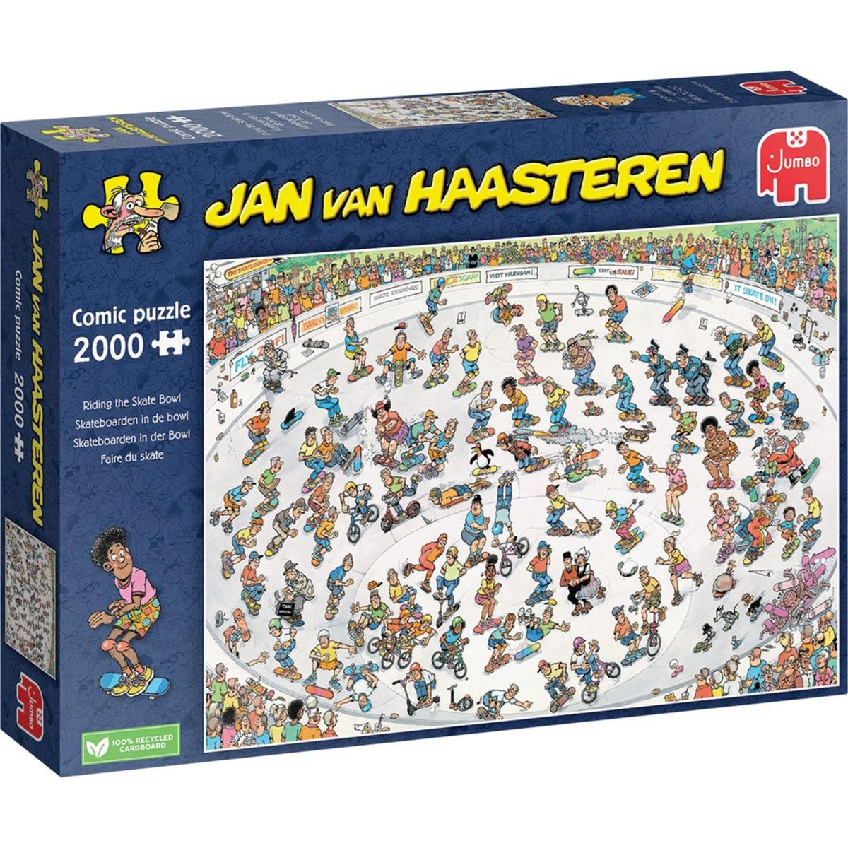 Puzzle Jumbo Jan van Haasteren Skateboarding w misce 2000 elementów