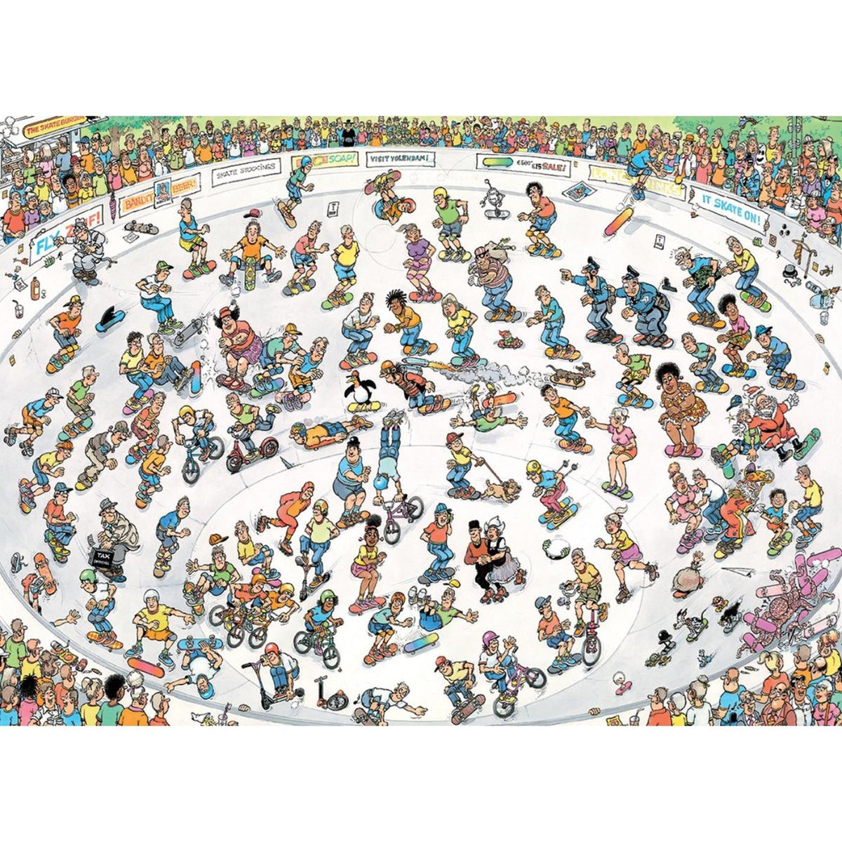 Puzzle Jumbo Jan van Haasteren Skateboarding w misce 2000 elementów