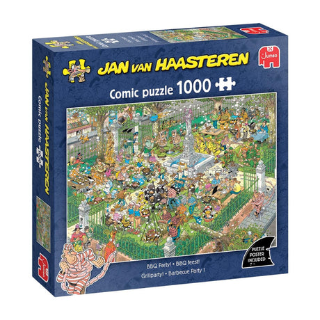 Jan van Haasteren – impreza przy grillu! - Puzzle składające się z 1000 elementów