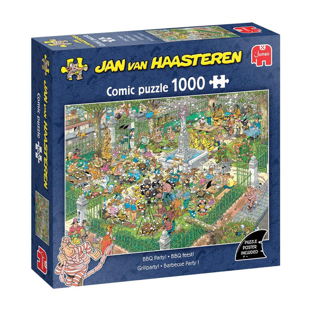 Jan van Haasteren – impreza przy grillu! - Puzzle składające się z 1000 elementów