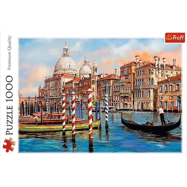 Puzzle wieczorne słońce w Wenecji 1000 elementów