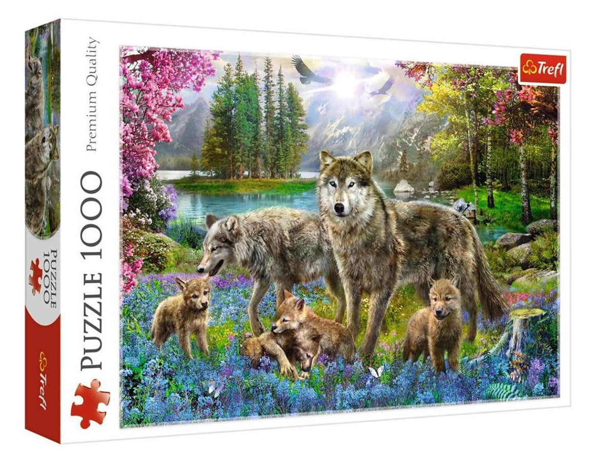 Puzzle 1000 elementów - Spotkanie wilków