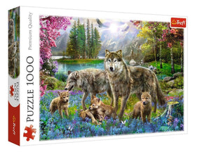 Puzzle 1000 elementów - Spotkanie wilków