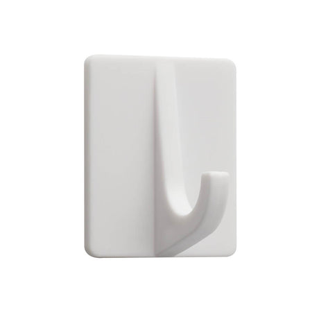 Haczyk samoprzylepny Tiger Baseline prostokątny plastikowy biały zestaw 4 sztuk 32x42x31mm