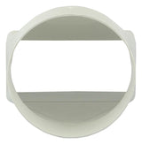 Renson 1006410 - Łącznik PCV okrągły prawy. 7021 biały ø 100 | 2 szt