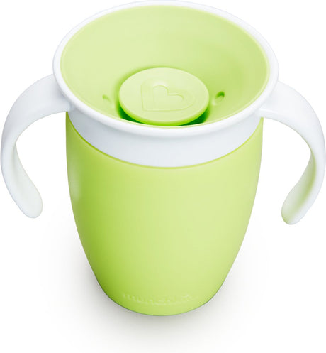 Kubek do picia Munchkin Miracle Anti-Leak 360° - kubek trenera - kubek do ćwiczeń dla niemowląt i dzieci - 207ml - zielony