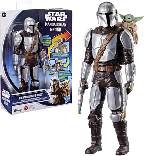 Figurka Mandalorianina i Grogu Bounty Blaster z Gwiezdnych Wojen