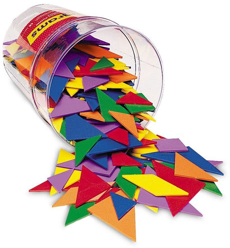 Materiały do ​​nauki Tangram gra logiczna 6 kolorów zabawek edukacyjnych. - 3+