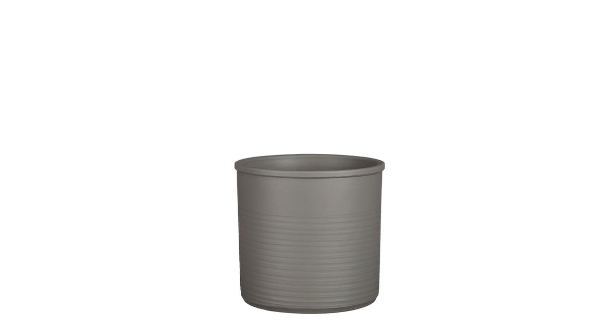 Momo pot cilinder l.grijs - h21xd23cm