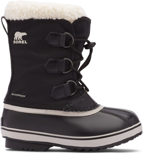 Młodzieżowe śniegowce unisex Sorel Yoot pac™ nylon wp – czarne – rozmiar 33