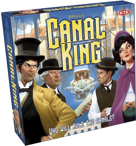 Taktyka Canal King Bruges – gra planszowa – budowanie strategicznych tras – bitwa nad kanałami w historycznej Brugii – gra rodzinna – 2 do 6 graczy – od 8 lat
