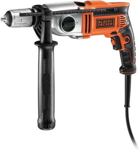 Mocna wiertarka udarowa Black+decker Black Decker o mocy 1100 W. zmienna prędkość