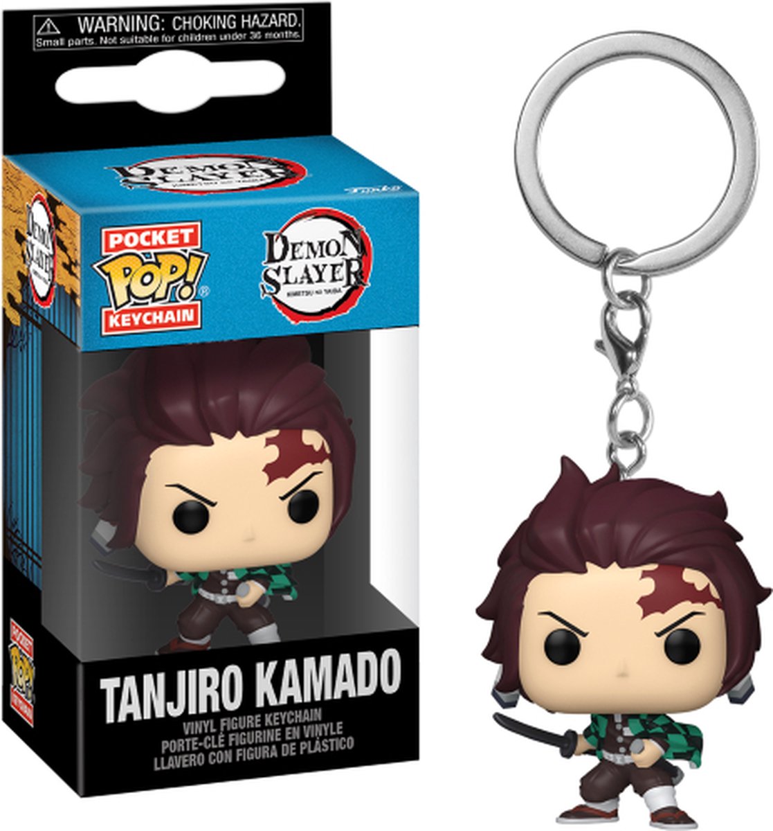 Funko-pop! brelok do kluczy: pogromca demonów - tanjiro kamado