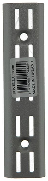 Sovella 1013114 - szyna ścienna efekt srebra 15cm | 10 sztuk