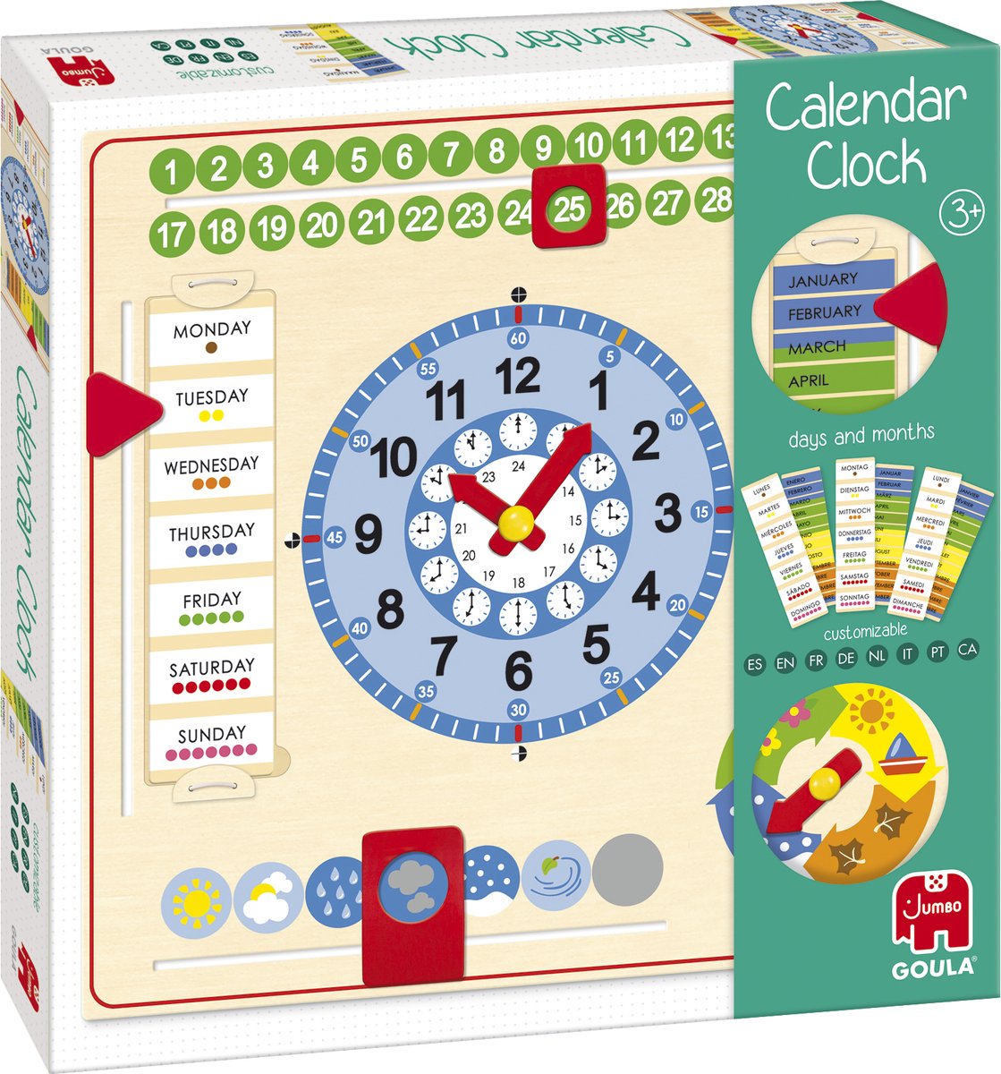 Goula jumbo - - calendar clock - educatief spel