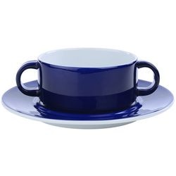 Filiżanki porcelanowe nova kobaltowo-niebieskie 12 sztuk