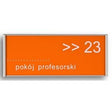 Tabliczka na drzwi ultradex srebrna 310577