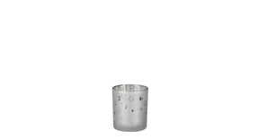 Theelicht houder ster wit - h10xd9cm