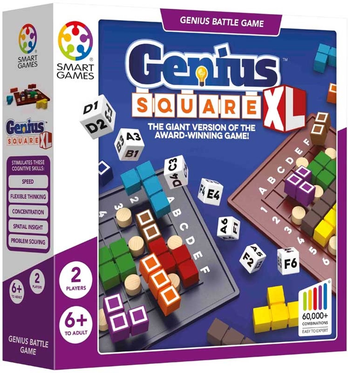 Smartgames - genialny kwadrat xl - 2 graczy - gra logiczna