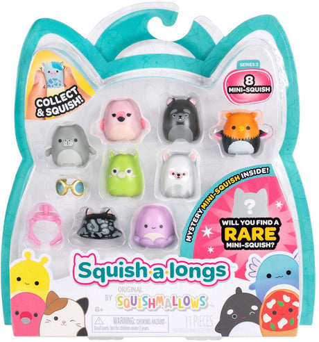 Jazwares squishmallows - squish-a-longs figurki zabawkowe styl 3 - 8 szt.