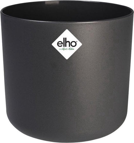 Elho b.for soft round 35 - doniczka wewnętrzna - 100% tworzywa sztucznego pochodzącego z recyklingu - ø 34,5 x h 32,3 cm - antracyt