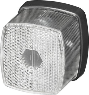 Proplus markeringslamp - zijlamp - contourverlichting - reflector - wit - 65 x 60 mm