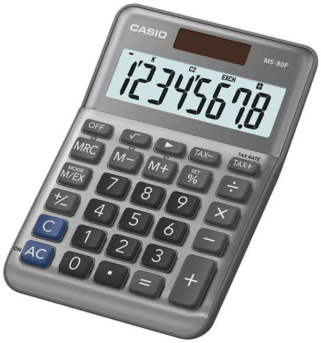 Kalkulator Casio MS-80F szary 8 cyfr