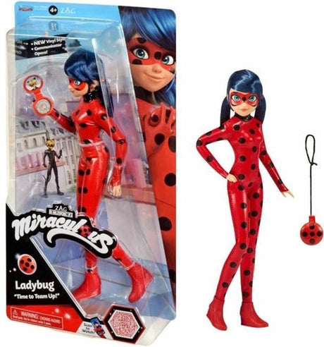Bandai - cudowna biedronka - przegubowa lalka biedronka - biedronka z jo-jo w trybie telefonu - kostium z efektem winylu - oficjalnie licencjonowana - lalka modowa 26 cm - zabawki dla dzieci w wieku od 4 lat i + - p50028