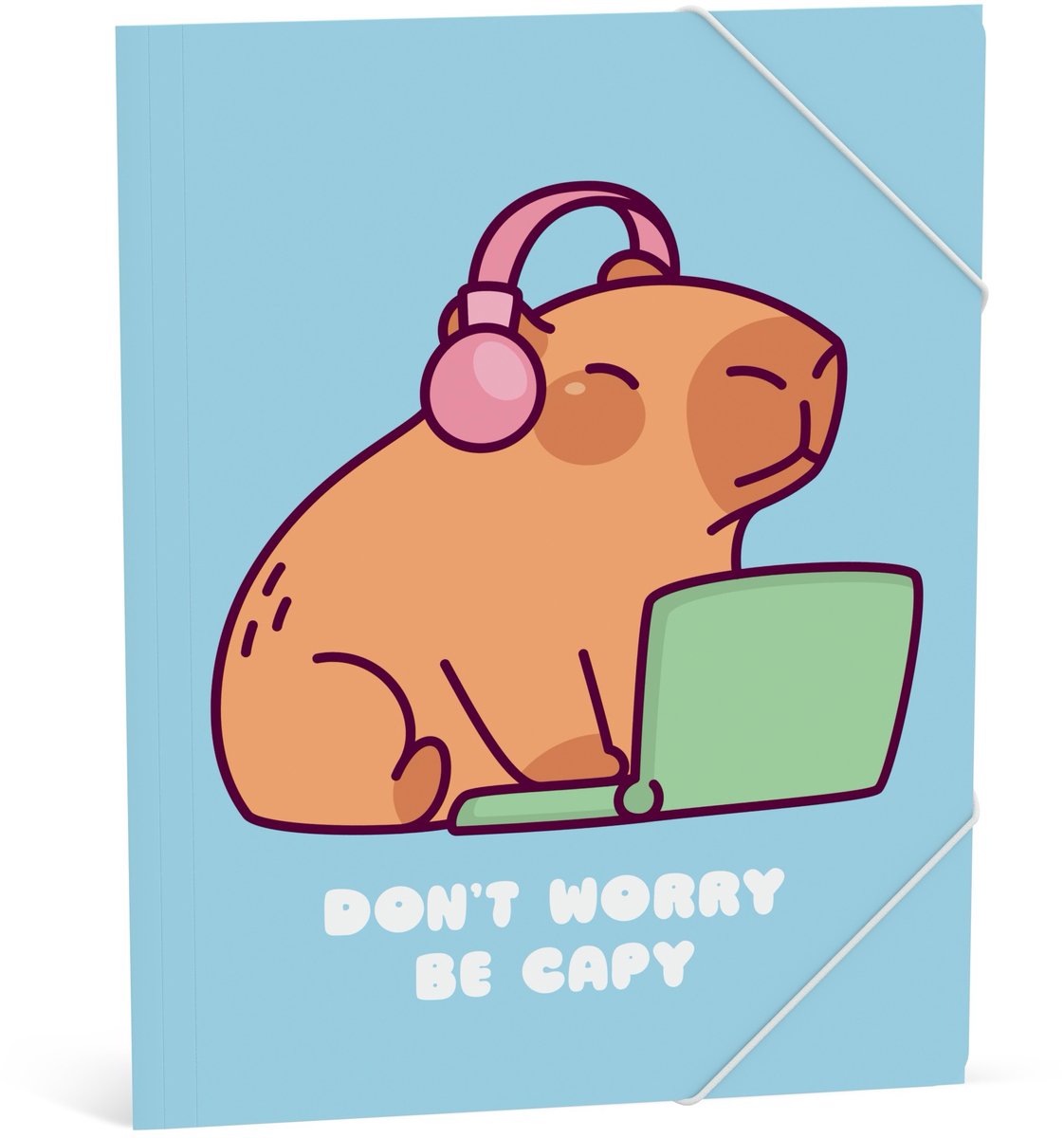 Teczka Capybara elasto a4 - niebieska