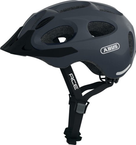 Abus youn-i ace - kask rowerowy metalik niebieski s (48 - 54 cm)