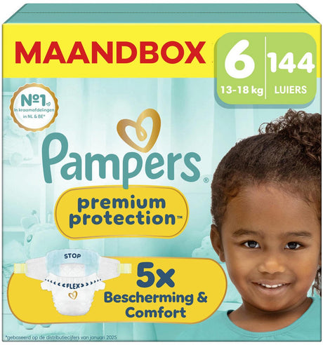 Pampers Premium Protection rozmiar 6, 144 pieluszki, 13kg-18kg