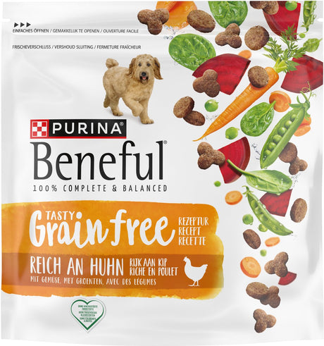 Beneful bezzbożowa - sucha karma dla psów - kurczak, warzywa - 3 x 1,2 kg