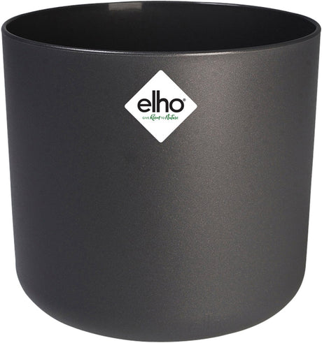 Elho b.for soft round 25 - doniczka wewnętrzna - 100% tworzywa sztucznego pochodzącego z recyklingu - ø 24,7 x h 23,3 cm - antracyt