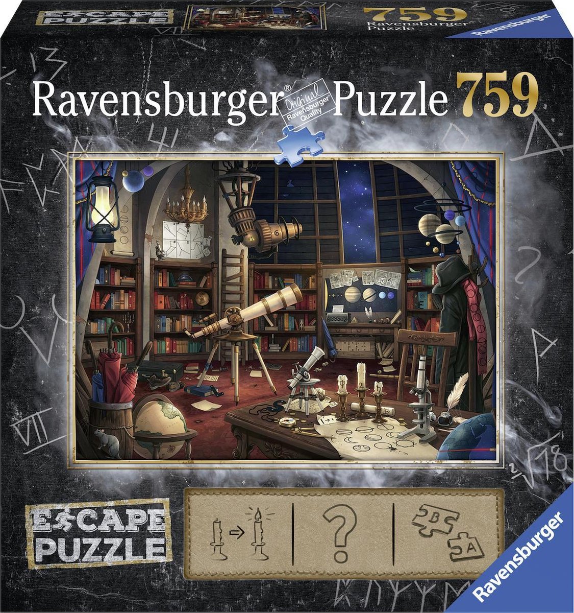 Puzzle ucieczki Ravensburger 1 obserwatorium kosmiczne - 759 elementów