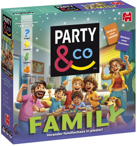 Jumbo Party Co. - rodzinna - gra planszowa dla rodzin - od 8 lat - gra towarzyska - gra akcji