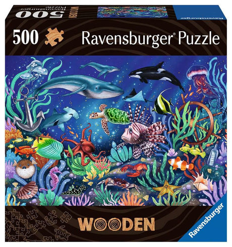 Drewniane puzzle Ravensburger, 500 sztuk, zwierzęta