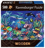 Drewniane puzzle Ravensburger, 500 sztuk, zwierzęta