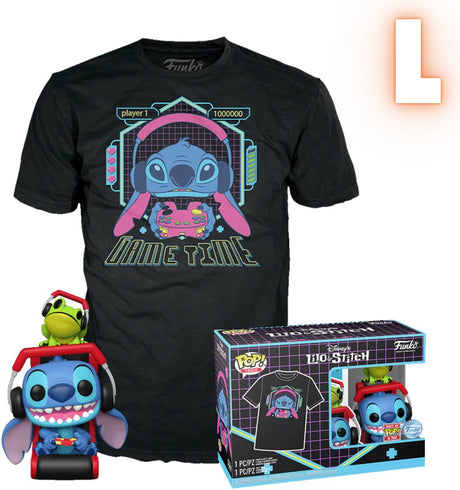 Funko lilo ścieg dla graczy z żabą - pop! koszulka panowie pop! - neutralny - l