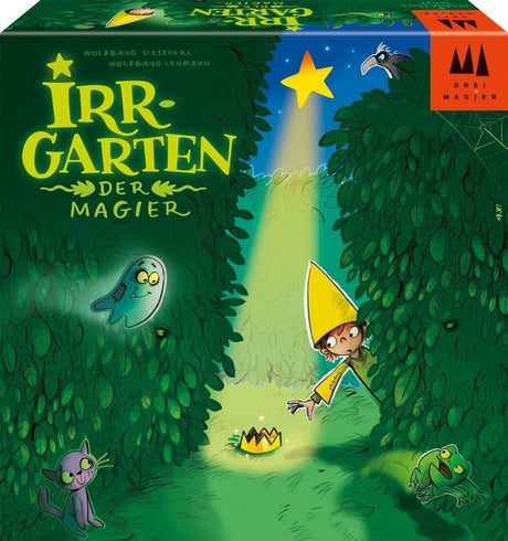 Trzej magowie bawią się w trzech magów® - - irrgarten der magicr (magiczny labirynt) - kooperacyjna gra dla dzieci z planszą 3D i mechanizmem magnetycznym - od 5 lat - 2-4 graczy