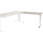 Bureau-uitbreiding schaffenburg lin-pla126-lerw-m25 120x60x65-85cm