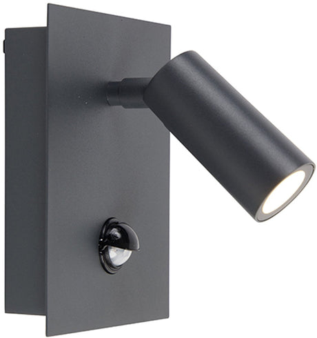 Trio tunga – kinkiet – antracyt – w komplecie. 1x cob 4w - czujnik ruchu - oświetlenie zewnętrzne - ip54