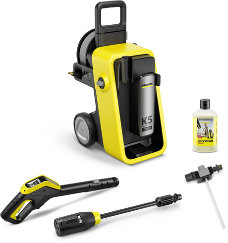 Myjka wysokociśnieniowa Kärcher K 5 Comfort Premium Connect - bęben na wąż - lanca natryskowa 4 w 1 - 145 bar - 500 l h - 40 m² h - przyłącze do aplikacji - nadaje się m.in. samochód - taras - rowery - motocykle - meble ogrodowe i tereny wokół domu