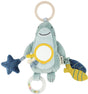 Trixie mr. shark hangend activiteitenspeeltje - 3m+ - met kralenring, spiegel knisperpapier