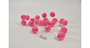 Led guirlande met lampions 2 meter fuchsia