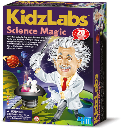 4m nauka i gry - magiczna magia dla dzieci - 12 magicznych sztuczek - kidzlabs - 8+