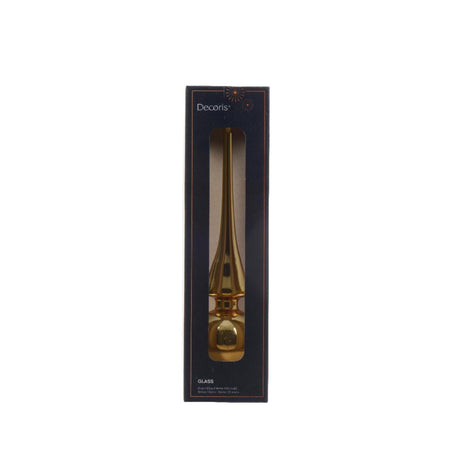 Decoris szkło z daszkiem w kolorze jasnego złota śr. 6x26cm