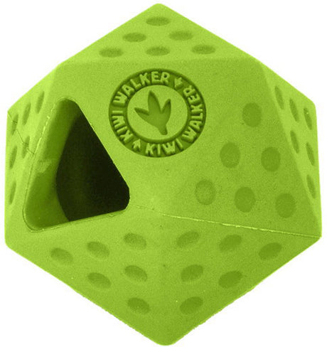 Chodzik po kiwi ** zabawka dla psa - zagrajmy - icosaball zielony tpr - 6 x 7 cm - dozownik karmy - aportowanie - pływanie, odbijanie - bardzo mocny