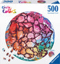 Ravensburger Jigsaw Circle lub kolorowe skorupy, 500st.