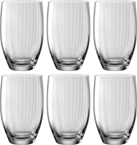 Szklanka do long drinków Leonardo Poesia 460 ml szara - zestaw 6 sztuk
